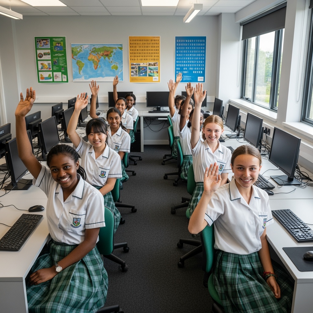 SHS student in classroom